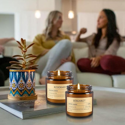 12Pack Scented Candle Set - Aromatherapy Candle Gift Set – Long Lasting Jar Candles for Men| Women, Ideal for Birthdays, Mother's Day Thanksgiving Gifts