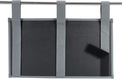 Zafit Hanging Bedside Caddy, Bedside Storage Organizer for Magazine, Phone, Remote control (6 Pockets-Grey)