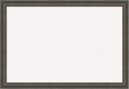 Amanti Art White Cork Board for Wall, 27x39 Vision Board with Brown Wood Frame, Large Corkboard Office Decor for Home Organization, Rustic Farmhouse Corkboard Pinboard to display items for home
