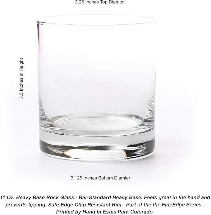 Black Lantern Whiskey Glasses Set of 2 – Elk Above Treeline Design 11oz Old Fashioned Glasses with Gift Box