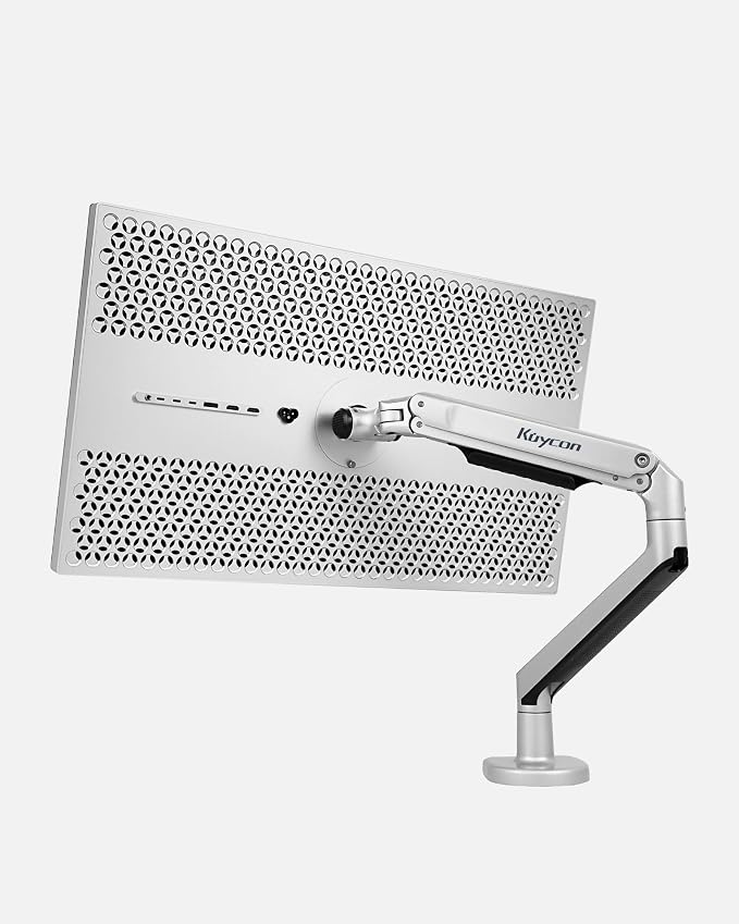 Monitor Arm, Zero‑Gravity Height Adjustable Monitor Mount, 285mm Lift Range,360° Rotatable Aluminum Monitor Stand for 3‑11kg Screens,Ergonomic Desk Mount for Gaming,Office & Content Creation