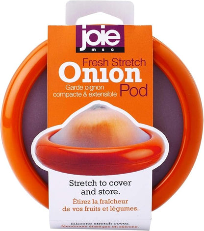 Joie Onion Stretch Pod, Keep Onions Fresh Longer, Refrigerator Storage, Produce Organization, Orange, Pack of 2