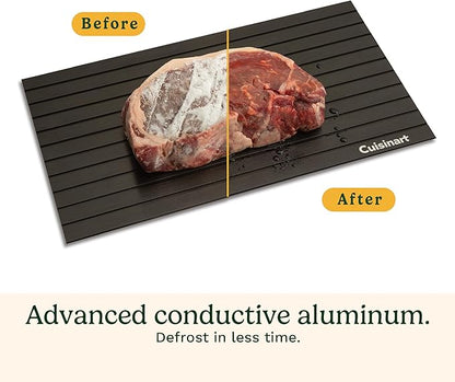 Cuisinart BBQ Defrosting Tray,Conductive Aluminum Rapid Thaw Plate for Frozen Meat,Quick Defrosting Tool Preserves Natural Flavors,NonStick Easy Clean Kitchen Gadget&Grilling Accessories,(Pack of 12)