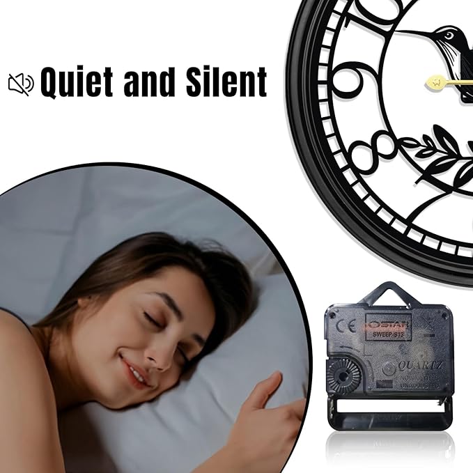 VPDTVK Big Wall Clock - Wall Clocks for Living Room Decor, Quiet and No Ticking Suitable for Wall Decor, Living Room Decoration, Kitchen Decoration