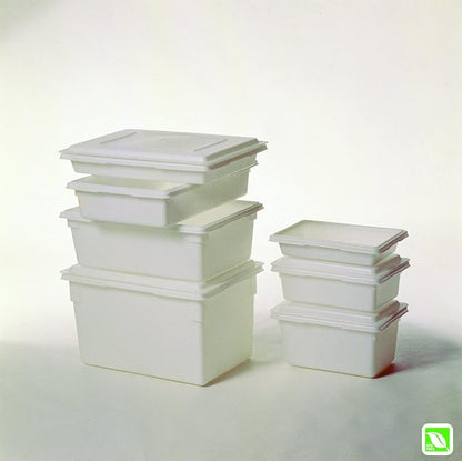 Rubbermaid Commercial Products Food Tote/Box 5-Gallon White Freezer/Dishwasher Safe Food Storage/Organization for Fruits/Vegetables/Grains in Bar/Restaurant/Hotel/Home