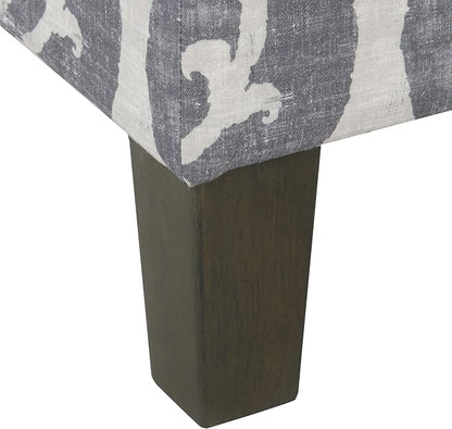 Spatial Order Home Decor | Dinah Collection Modern Storage Ottoman | Ottoman with Storage for Living Room & Bedroom(Blue Slate)