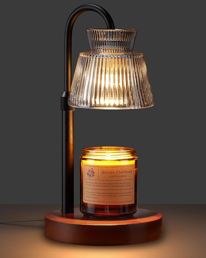 Candle Warmer Lamp with Timer &Dimmable Wax Melt Warmer for Scented Jar Candles, 2 Bulbs,Birthday Gifts for Women House Warming Gifts, Home Decor
