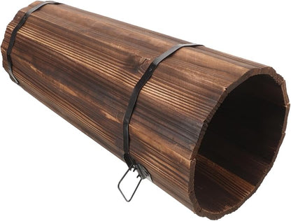 Luxshiny Umbrella Bucket 16.53X8.26X8.26In Wooden Umbrella Stand Entryway Organizer Freestanding Holder for Canes Walking Sticks and Outdoor Umbrellas