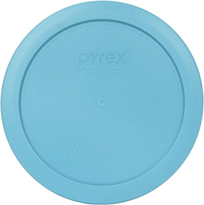 Pyrex 7201-PC 4 Cup Surf Blue Round Plastic Food Storage Lid Made in the USA