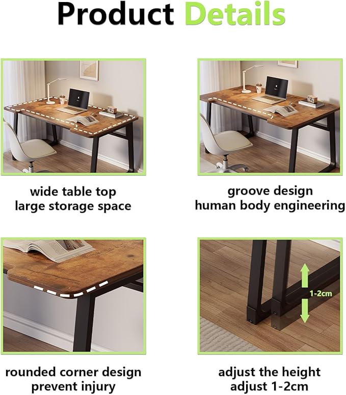 Small Computer Desk Gaming Desk 31.5 inch Modern Simple Style White Writing Study Table for Home Office Bedroom Living Room Easy Assembly