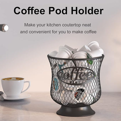 ITHSKUILL Coffee Pod Holder, Small K Cup Organizer, K Cup Storage for Keuring Espresso Capsule Coffee Creamer, Easy to Refill and Organize for Cafe Bar, Coffee Bar Decor