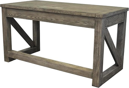 Martin Furniture Avondale Writing Desk Writing Table Wood Office Desk Gray (IMAE384G)