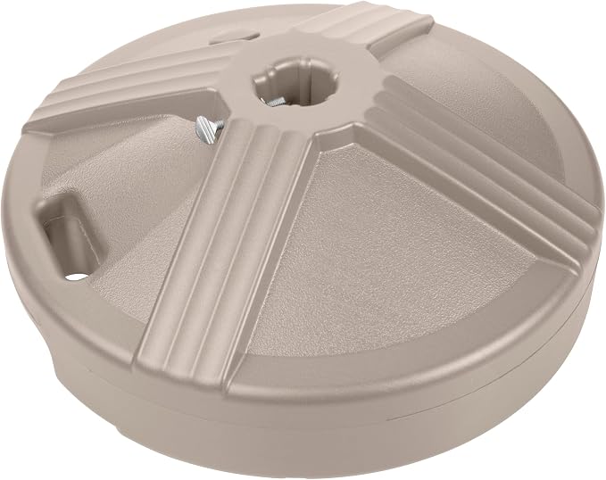 US Weight Durable 50 Pound Fillable Umbrella Base Designed to be Used with a Patio Table