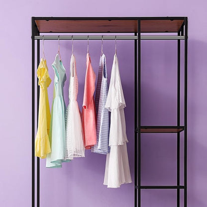 2 Pack Wire Shelving Garment Hanger Bar Wire Shelving Accessories Industrial Closet Clothes Rods for Home Retail Store(Silver,48 Inch)
