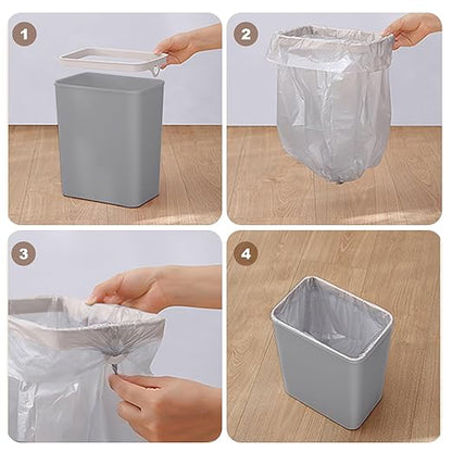 Yatmung 2.5 Gallon Motion Sensor Trash Can - Automatic Trash Can Touchless - Smart Trash Bin with Lid - Electric, Narrow, Plastic, Auto Open, Office, Bedroom, Bathroom - Small Garbage Can (Grey)
