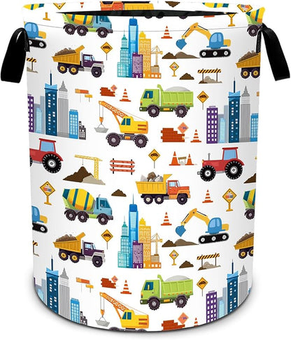 Truck Laundry Basket Waterproof Laundry Hamper Foldable Laundry Bag with Handles for Bedroom, Bathroom, Office, Clothes Storage
