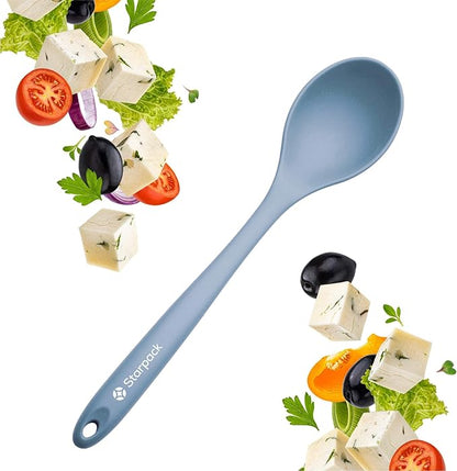 Starpack 'Winning Serve' XL Premium Silicone Serving Spoon (13.5") - Large Silicone Spoon for Cooking High Heat Resistant to 600°F - LFGB Grade Nonstick Mixing Spoons - Large Rubber Serving Spoons