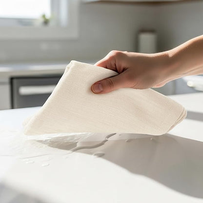 Utopia Kitchen Natural Flour Sack Towels [24 Pack - 28 x 28 Inch] 100% Cotton Tea Towels for Cleaning & Drying - Highly Absorbent Kitchen Dish Cloth