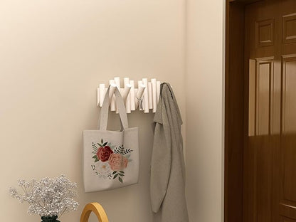Wall Coat Rack - Wall Mounted Coats Rack - Coat Hanger Wall Mount Coat Racks - entryway Hooks Rack - Coat Rack Wall Key Holder - Wooden Coat Rack Walls Mount - Key Hooks for Walls Key Holder