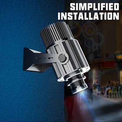 Custom 𝐥𝐨𝐠𝐨 𝐩𝐫𝐨𝐣𝐞𝐜𝐭𝐨𝐫 GOBO for Store Business Outdoor and Indoor Image led Lights 𝐢𝐩𝟔𝟕 Waterproof with Remote Control 150watt