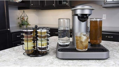 Nifty Solutions Compatible with Bartesian Cocktail Holds up to 24 Capsule Pods, Spins 360-Degrees, Medium (Pack of 1), Black, (5620)