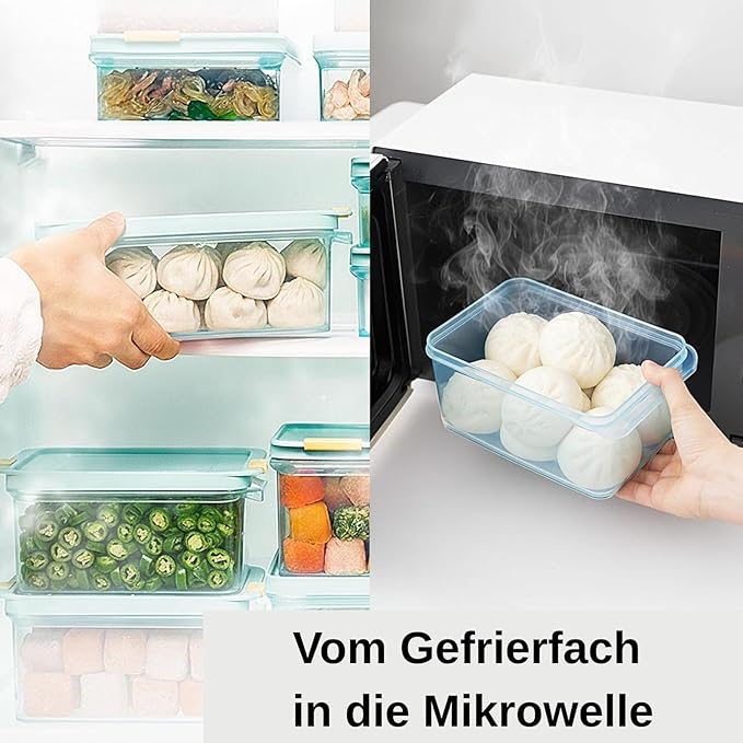 LocknLock HFL106 Freezer Fit Plastic Food Storage Container with Lid for Kitchen, Lunch, Meal Prep, and Leftovers, BPA-Free, Airtight, Leakproof, Microwave, Dishwasher-Safe, 3.5L