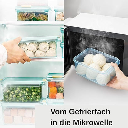 LocknLock HFL104 Freezer Fit Plastic Food Storage Container with Lid for Kitchen, Lunch, Meal Prep, and Leftovers, BPA-Free, Airtight, Leakproof, Microwave, Dishwasher-Safe, 1.65L
