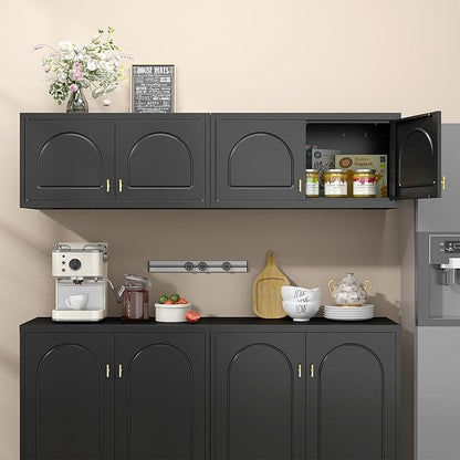 Wall Upper Storage Cabinet,Metal Bathroom Wall Mounted Cabinet,15 Inch Storage Cabinets for Basement,Livingroom Home Office