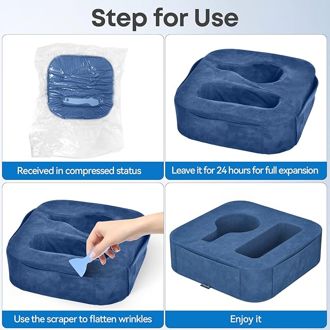Couch Cup Holder Pillow, Couch Caddy for Drink, Snack, Phone, Remote, Game Controller, Removable and Washable Cup Cozy Pillow, Small Sofa Cup Holder Tray for Bed, Car, Desk, Sofa, Blue