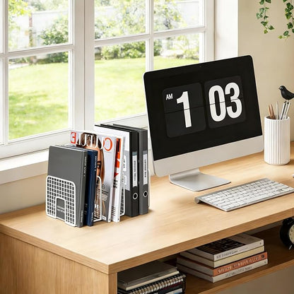 DAWASAPAT Vinyl Record Storage Holder Stand Vinyl Coated Metal Wire Rack Tabletop Magazine Holder Rack, Record Storage, Album Storage Rack Sorter Organizer for Home Office school