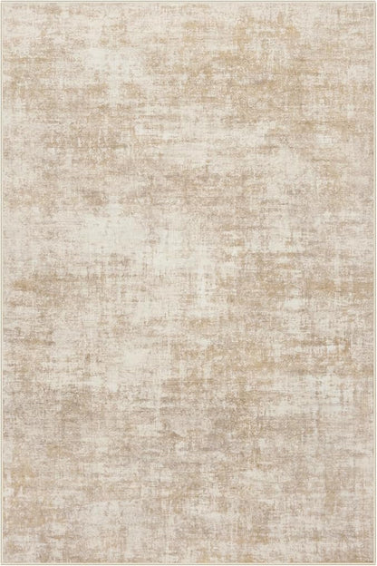 6x9 Area Rugs Washable Rug: Large Modern Abstract Living Room Rug Soft Anti-Skid Thin Carpet Indoor Floor Non-Shedding Carpets for Bedroom Dining Room Farmhouse Nursery Home Office Beige