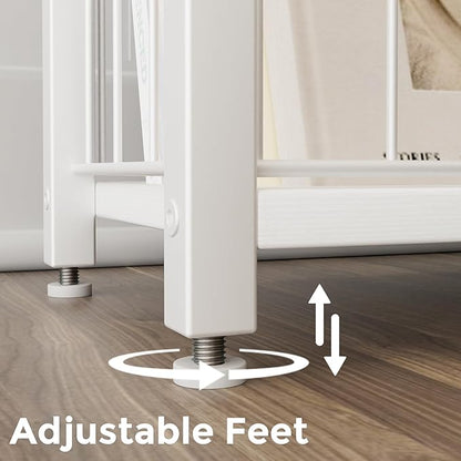 Narrow Side Table with Magazine Holder, Skinny End Table Perfect for Small Spaces, Space-Saving Design for Living Room, Bedroom, or Office, 7.1" D x 16.9" W x 23.6" H, White