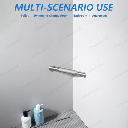 Shower Foot Rest for Shaving Legs, Wall Mounted Shower Foot Ledge, Antislip Stainless Steel Bar Foot Ledge for Bathroom, Brushed Nickel