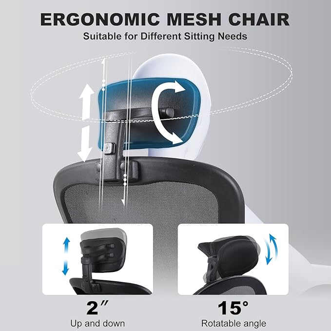 Ergonomic Office Desk Chair 4Pack- Mesh Home Office Desk Chairs with Lumbar Support & 3D Adjustable Armrests,Executive Rolling Chair(4Pack Office Chair)