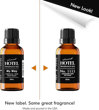 AirScent My Way Diffuser Oil Inspired by The 1 Hotel Miami Scent - Premium My Way Fragrance Oil Blend - 30 mL, 1 fl oz Glass Dropper Bottle for Ultrasonic and Waterless Diffusers and Crafting