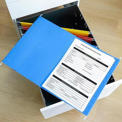 Green Hanging File Folders 6 Pack Letter Size Colored File Folders with 1/5-cut Tabs,Stay Organized for Your Home and Office Bulk File and Documents