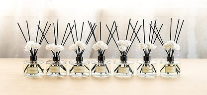 CULTURE & NATURE Reed Diffuser Set 6.7oz (200ml) Orange Blossom Scented Diffuser with Sticks Home Fragrance Reed Diffuser for Bathroom Shelf Decor