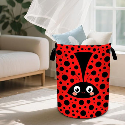 Insect Laundry Basket Waterproof Laundry Hamper Foldable Laundry Bag with Handles for Bedroom, Bathroom, Office, Clothes Storage