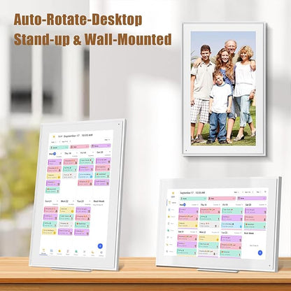 15.6-inch Wall Digital Calendar,Smart WiFi Calendar & Chore Chart,Full HD Touchscreen Interactive Display for Family Schedules-Wall/Desk Mountable Planner,Meeting Reminders & Deadline Tracking
