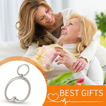 Purse Hook for Table 2-in-1 Anti Slip Purse Hook, Table Purse Hook with Gift Box, Heavy Duty Bag Hook Available for Women and Men Gifts (Silver)