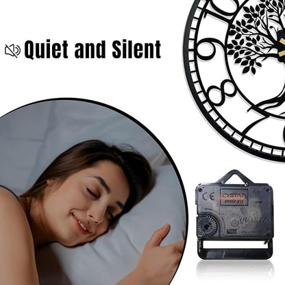 Big Wall Clock - Wall Clocks for Living Room Decor, Quiet and No Ticking Suitable for Wall Decor, Living Room Decoration, Kitchen Decoration