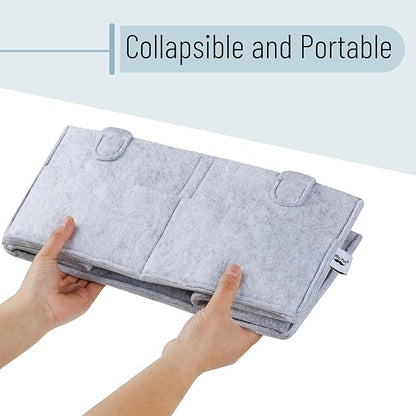 Mr. Pen- Baby Diaper Caddy Organizer, Gray, Large, Nursery Storage Bin and Car Organizer for Diapers and Baby Wipes