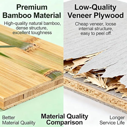 Natural Bamboo Coffee Station Organizer, 2-Tier Wooden Kitchen Counter Shelf for Bar Accessories, Multi-Functional Countertop Storage Rack for Syrup Bottles & Coffee Essentials (Dark Brown)