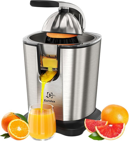 Eurolux Power-Pro Premium Electric Citrus Juicer - With 300 Watts of Power, The Most Powerful Juicer, For An Easy Smooth Juicing Experience | New Updated Design