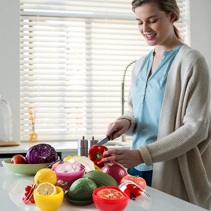 Lemon Storage Containers, Reusable Lemon Keeper for Refrigerator, Individual Lime Saver Holder Organizer for Fridge to Keep Lemon Fresh