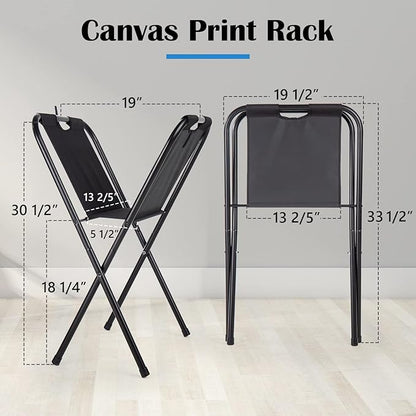 Falling in Art Small Canvas Print Rack - Portable Folding Art Display Rack for Posters, Artwork, Prints, Canvas Storage