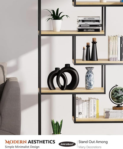Round Donut Vase Set of 2 - Minimalist Nordic Modern Ceramic Decorative Black Vases For Home Office Book Shelf,Table Decor for Living Room,Coffee,Tv Stand Entry Console Mantle Decoration (Matte Black)