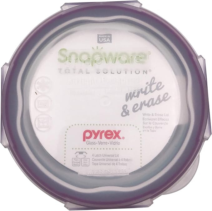 Snapware 1 Cup Glass Round Food Container, 1 EA