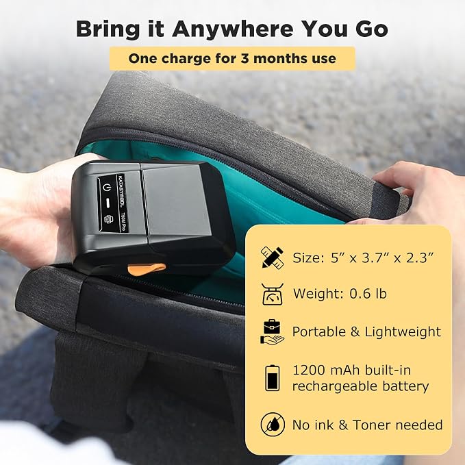 SUPVAN T50M Pro Bluetooth Label Maker Machine with 3 Tapes, Wide Waterproof Label, Versatile App with 30+ Fonts and 660+ Icons, Inkless Labeler for Home, Kitchen, School, Office Organization, Set 2