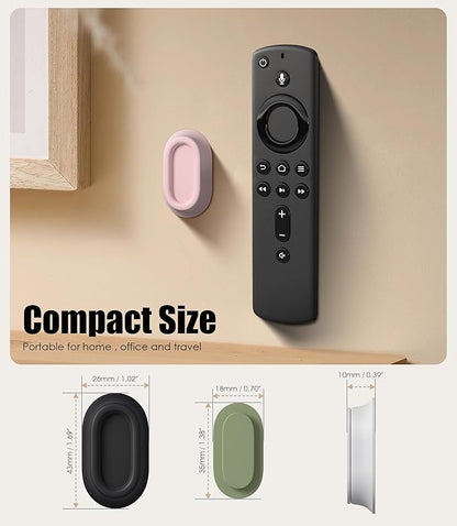4 Pack Magnetic Remote Control Holder Wall Mount, Upgraded No Drill Self-Adhesive Organizer TV Remote Holder for Bed, Fan, RV Accessories (Multi)